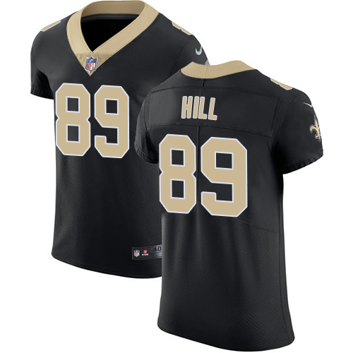Nike Saints #89 Josh Hill Black Team Color Men's Stitched NFL Vapor Untouchable Elite Jersey
